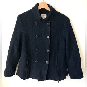 Armani Collezioni Wool jacket 6 button zipper details  size L European 48